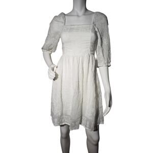 Johnny Was Jade Mini Dress – White – Size XS